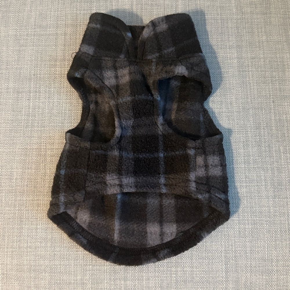 Plaid Dog Vest with D-Ring - size small - Picture 2 of 2
